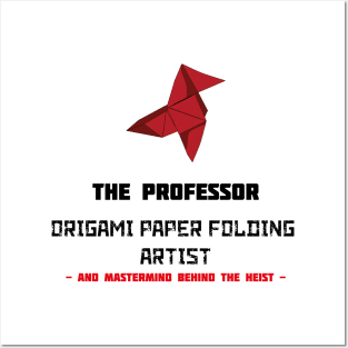 Money heist Origami - The Professor paper folding artist Posters and Art